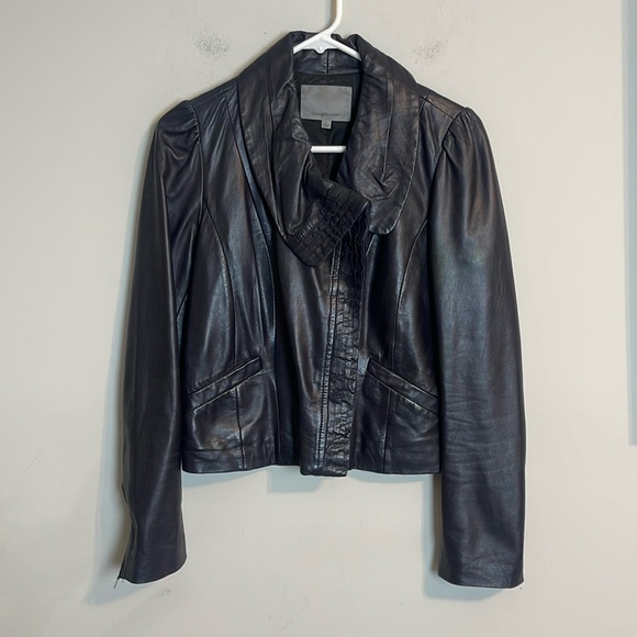 Classiques entier plum leather jacket beautiful size small - Picture 1 of 8